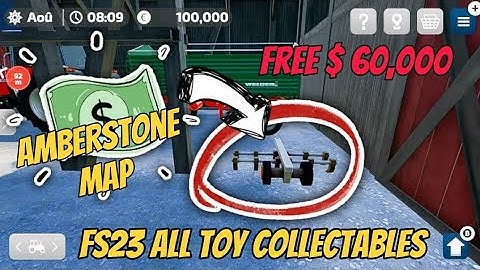 Farming Simulator 23 Mobile All Toy Collectables In Amberstone Map Free 60,000 Doller