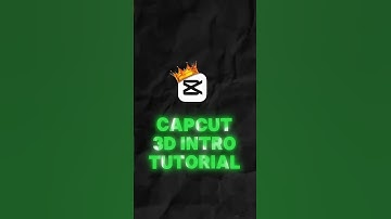 CAPCUT 3D INTRO TUTORIAL ||#viralvideo