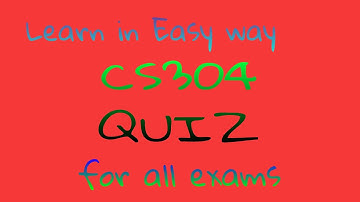 CS304||Quiz#2. @beeducatedvu1791