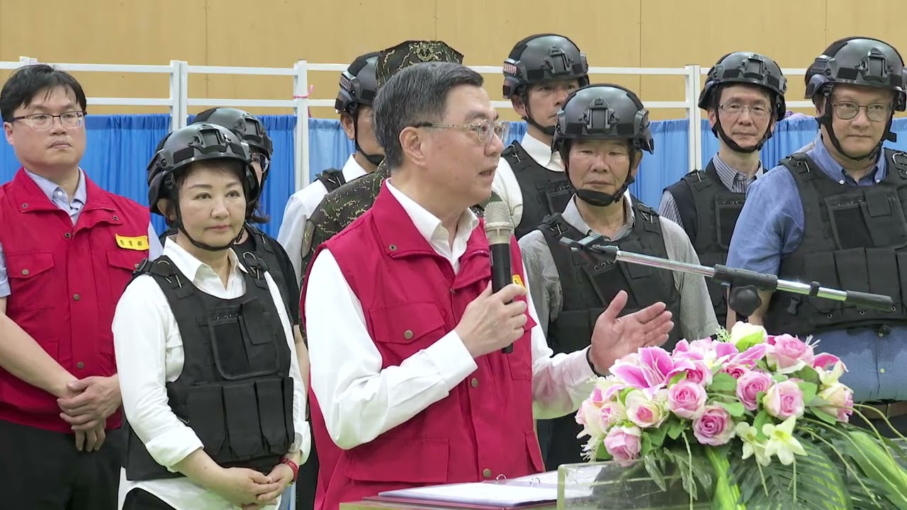 2025年7月15日行政院長卓榮泰出席「2025城鎮韌性（全民防衛動員）演習