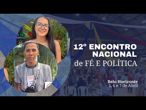 Venha para o 12º Encontro Nacional de Fé e Política - Jovens