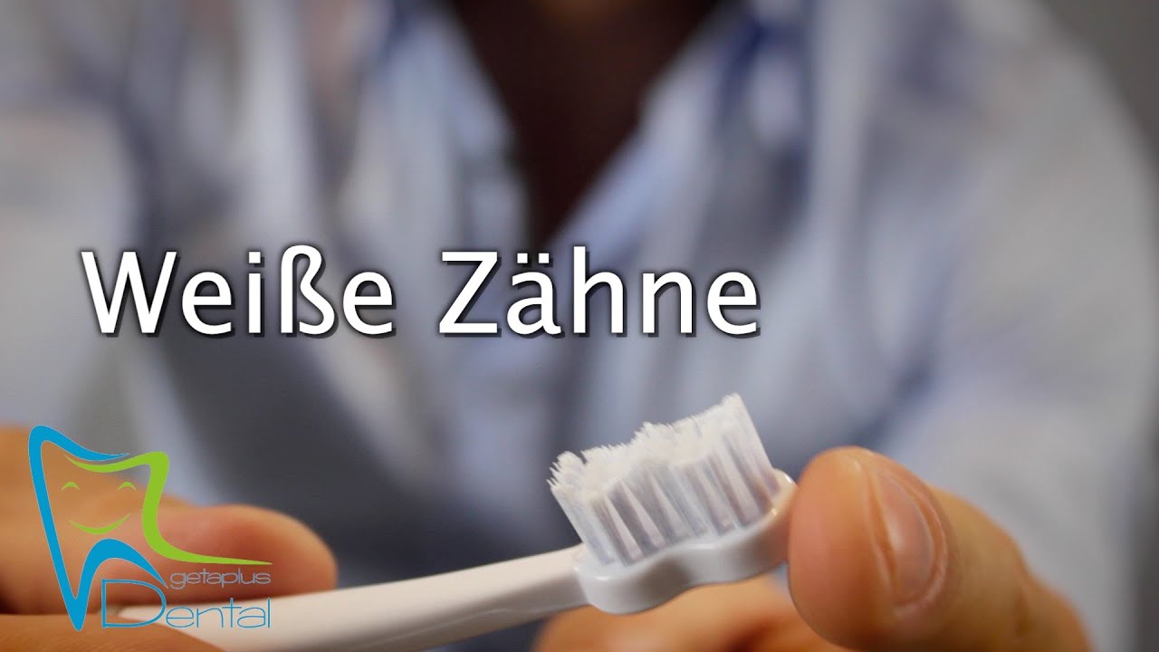 Weisse Zähne - Schall Zahnbürste getaplus – unicus im whitening Modus hellt auf