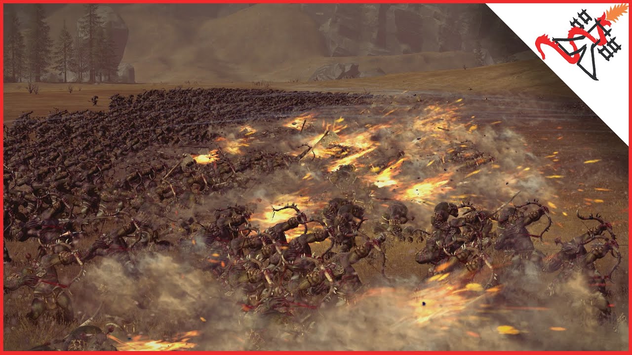 936 TROLLHAMMERS TORPEDOS vs 3510 SAVAGE ORC ARRER BOYZ - Total War: WARHAMMER