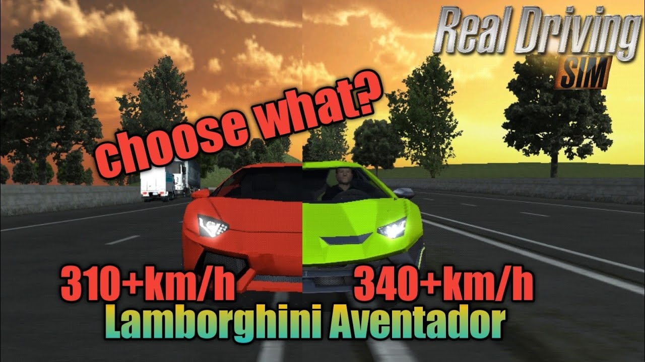Real driving sim Lamborghini Aventador