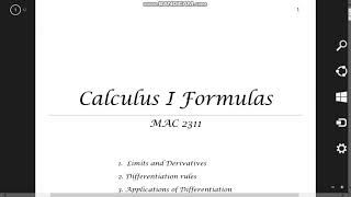 MTH101 All Formulas Used in Calculus and Analytic Geometry | PDF File With Download Link 2020 | screenshot 5