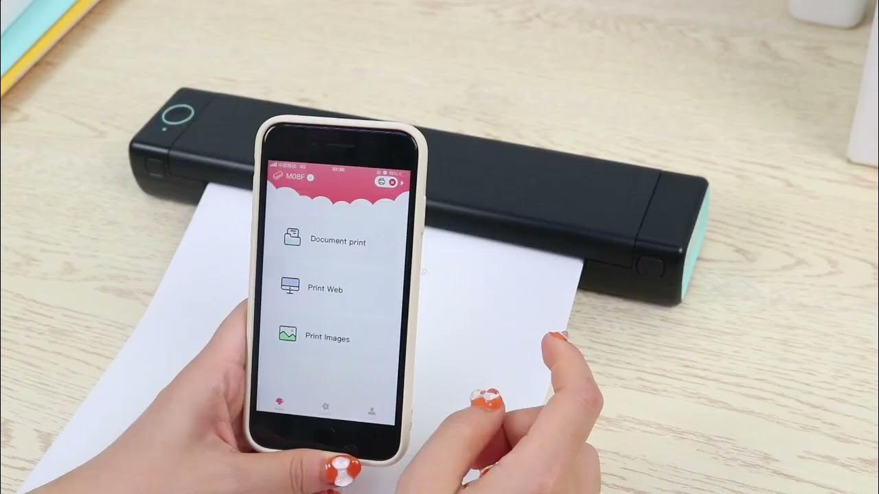 【M08F-A4 Bluetooth Thermal Printer】 - YouTube
