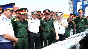 ĐOÀN CONG TÁC HỌC VIỆN QUỐC PHÒNG THỰC TẾ TẠI CẢNG TC-HICT