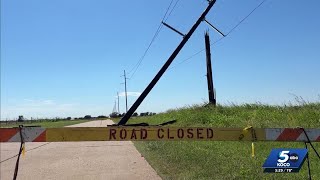 Severe winds cause damage and downed power lines in Kay County