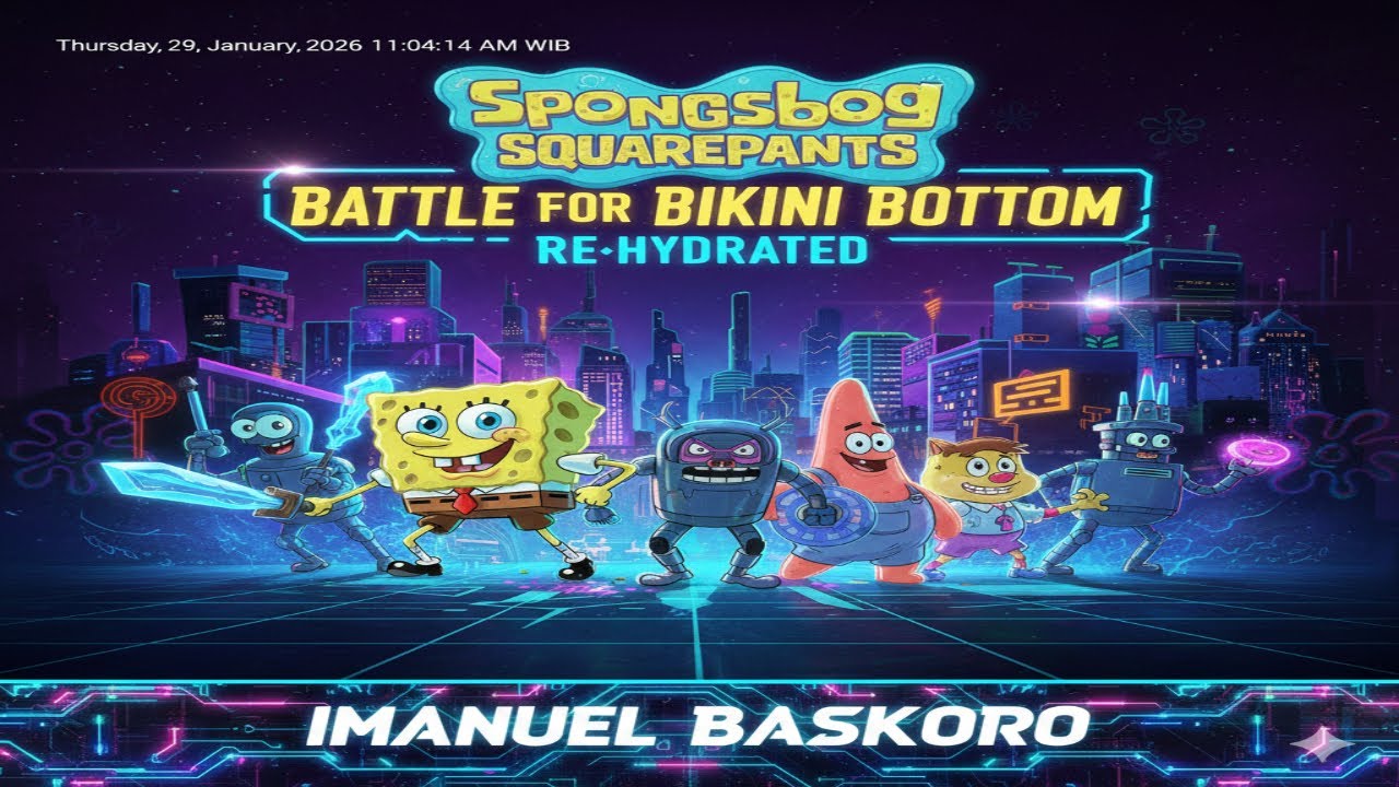 🎮Petualangan SpongeBob & Patrick Lawan Robot – Full Action! 🤖🍍SpongeBob Battle for Bikini Bottom