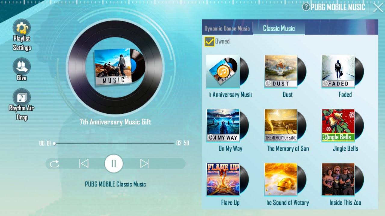 7th Anniversary Classic Music In PUBG Mobile