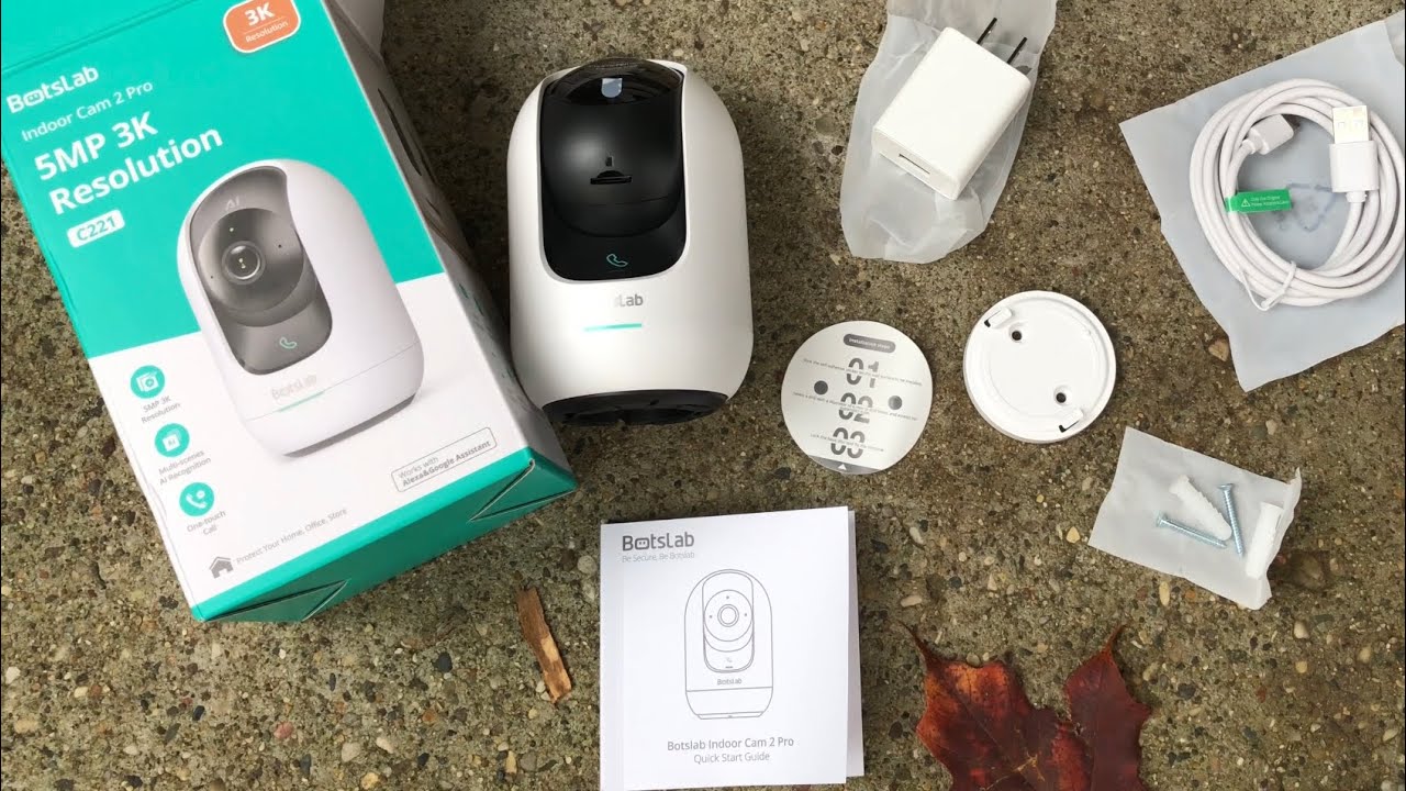 BOTSLAB Indoor 5MP 3K Resolution Smart Security Camera | Baby Monitor & Pet Camera