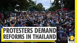 Protesters rally at Thai parliament as lawmakers debate reform | Anti-govt protest | Thailand