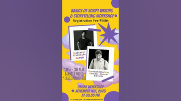 Master the Art of Scriptwriting: Join Our Online Workshop Today! #scriptwriting