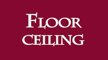 floor and ceiling in urdu hindi