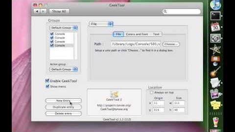 Display iCal on Desktop