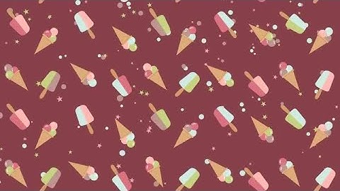 Ice Cream And Pops Pattern Stock Motion Graphics