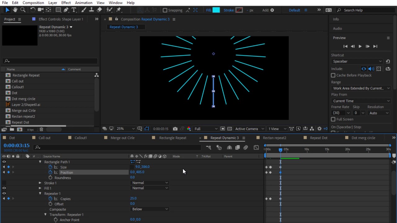 After Effect CC Tutorial Shape Layer dynamic w8 62 - YouTube