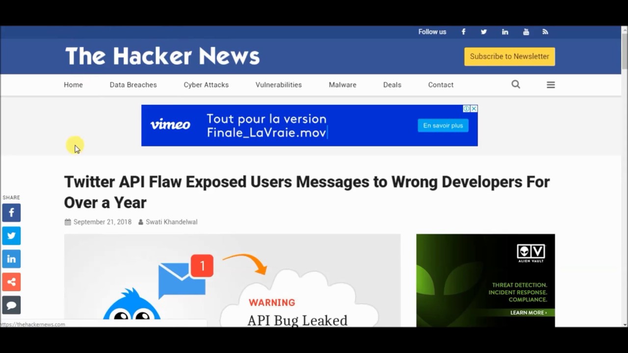 Twitter API Flaw - An Analysis