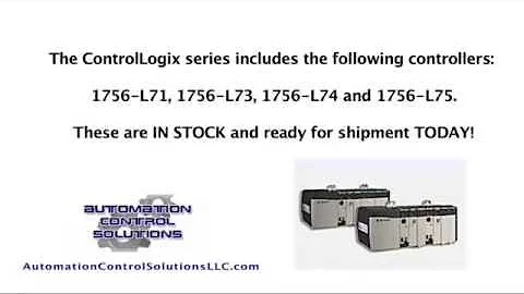 1756-72, 1756-L73, 1756-L74, 1756-L75 ALLEN BRADLEY CONTROLLOGIX PROCESSORS IN STOCK