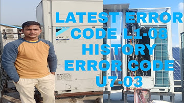 LATEST ERROR Code L1-08 history error code u7-03