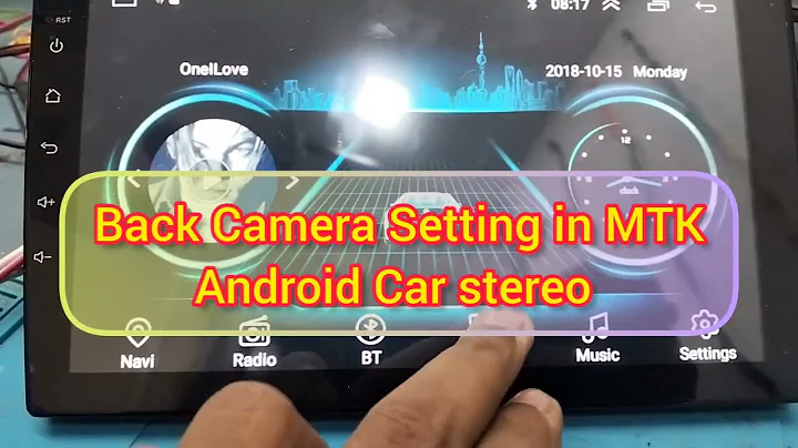 Back Camera setting in MTK Android Car stereo. Android Car Player Reverse Camera setting.