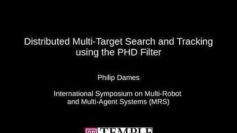 2017 MRS - Distributed Multi-Target Search and Tracking using the PHD Filter