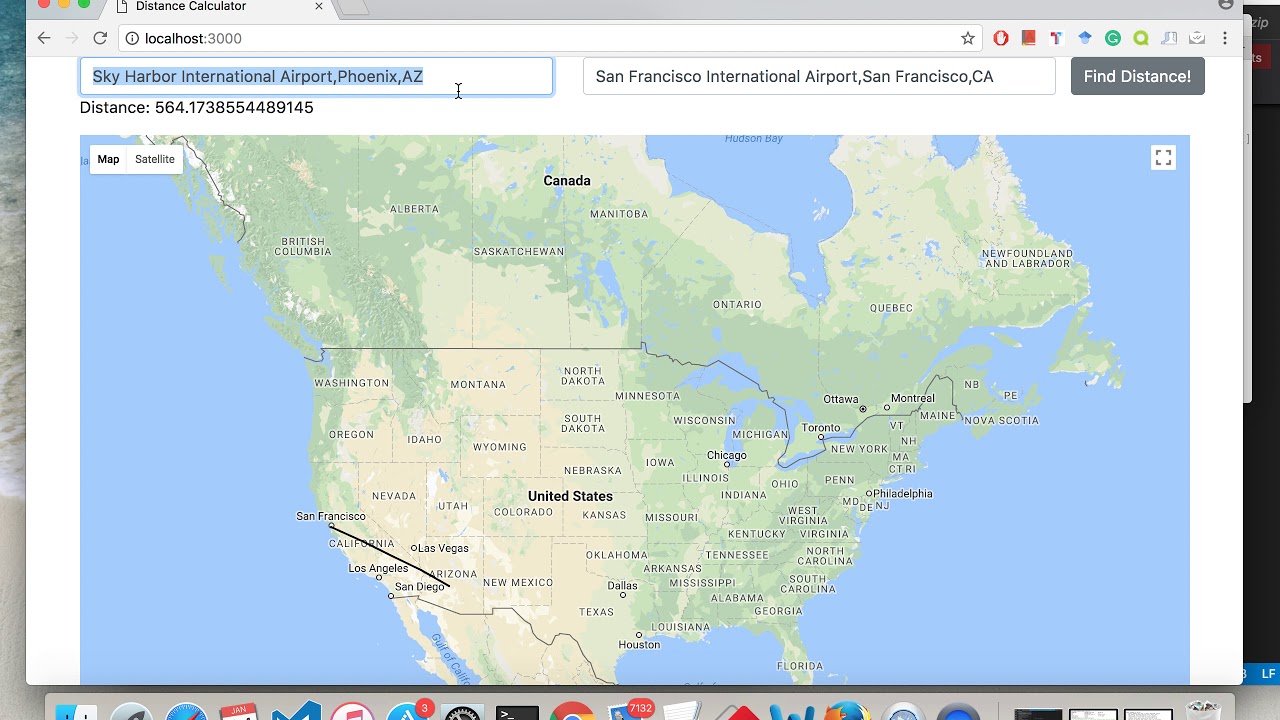 Alberta Distance Chart