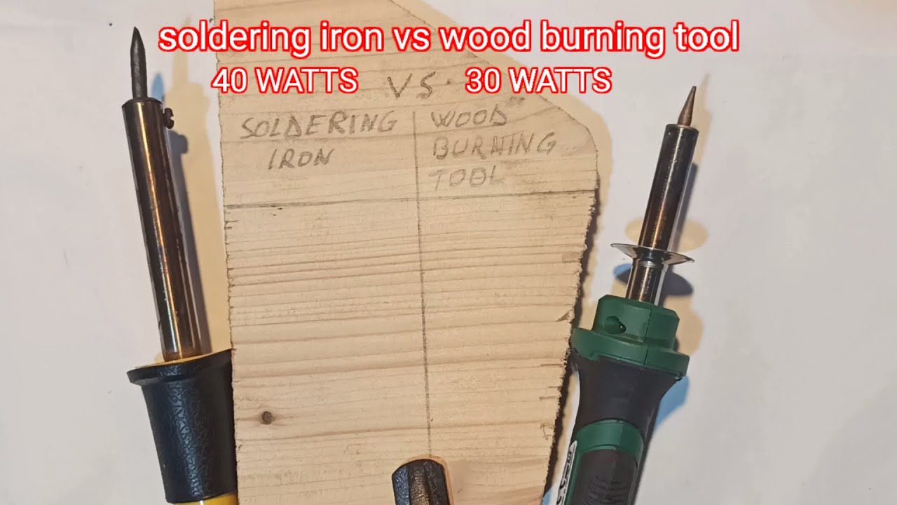 Wood burning tool vs Soldering iron. Parkside review. 