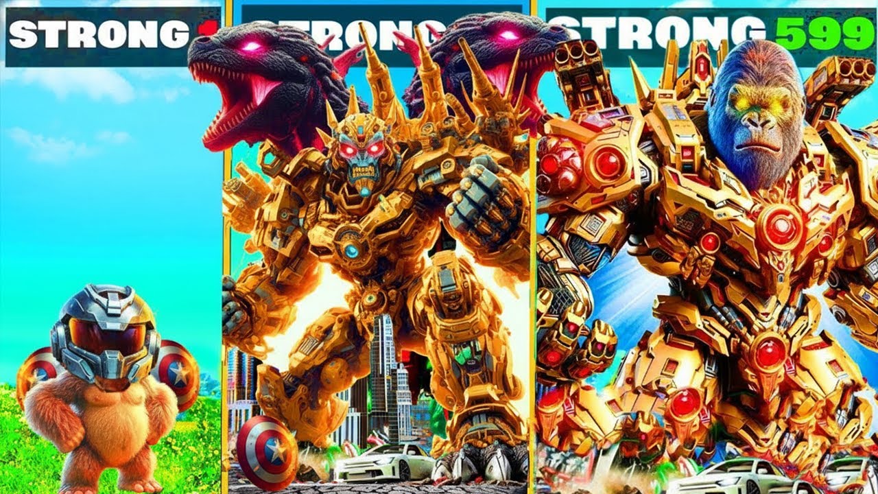 Franklin& ShinChan⚡Controlling Mecha King Kong Suit Upgrade 🔥😱In GTA 5 Telugu