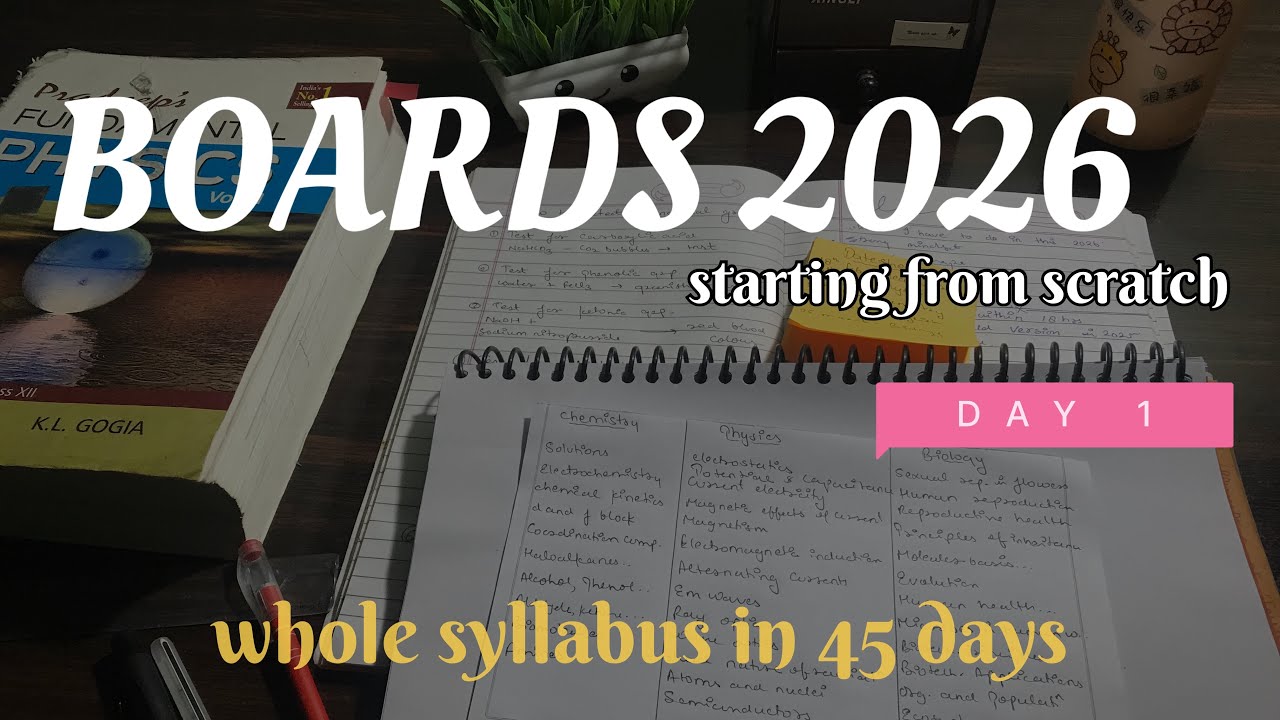 STUDY VLOG…….!📚📑 || DAY-1 || my day as a 12th GRADER 🙂😱