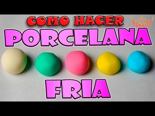 Como hago mi porcelana fria y como la tiño de colores-Diy manualidades 