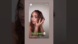 Curly hair Yari green