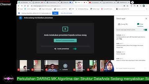 Kuliah DARING Algoritma & Struktur Data