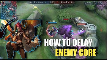 HOW TO DELAY ENEMY CORE USING HILDA | SUPER OP | MLBB