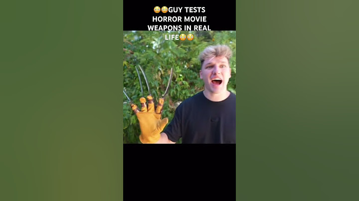 Testing horror movie weapons in real life 😳😳comment for part 2