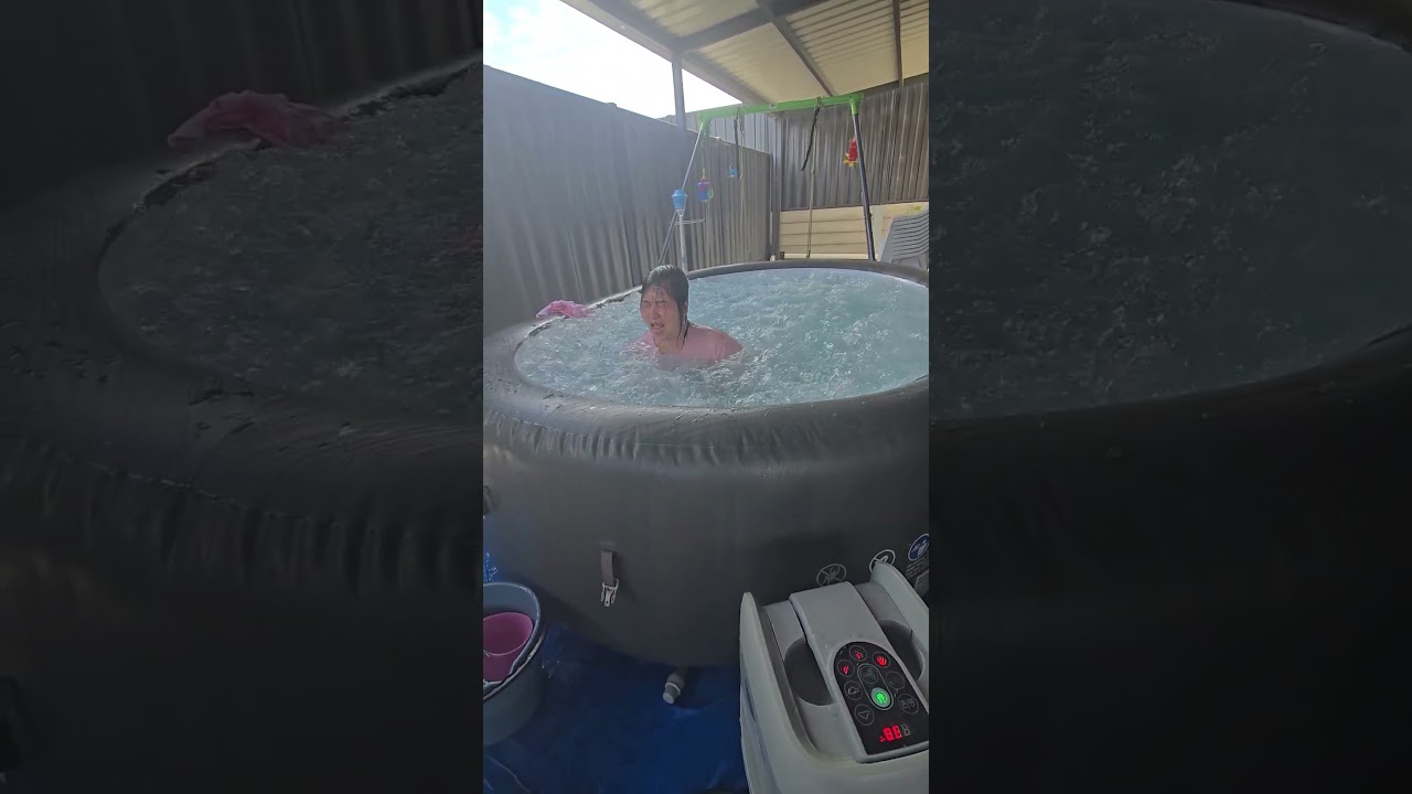 Portable spa to pool