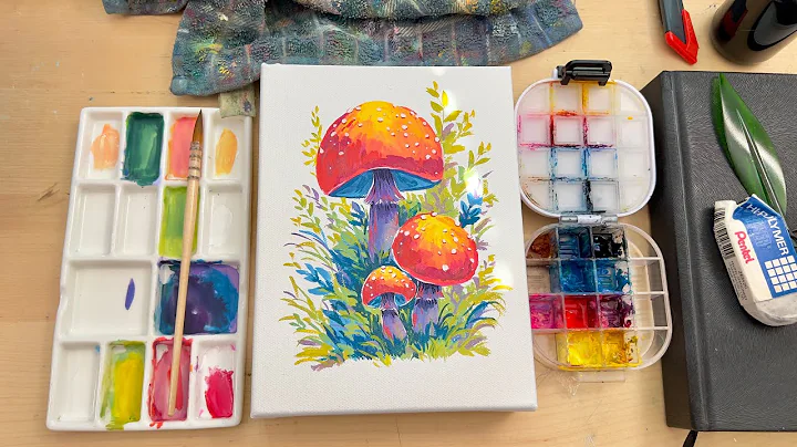 How To Paint Mushrooms With Gouache Ft. Phoenix Art Supply