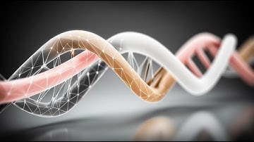 Abstract Vibrant DNA Double Helix with Twinkle Grid Effects Seamless Motion Background 4K 60FPS