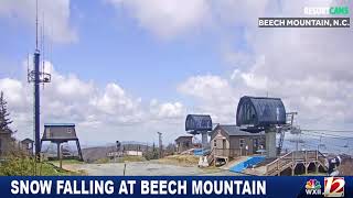 Snow In Beech Mountain!