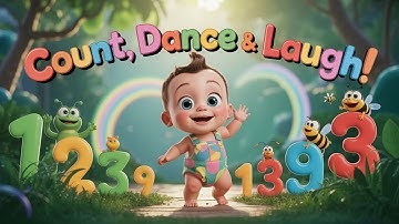 Count, Dance & Laugh! | 1 to 10 Number Rhyme song | Jungle Fun with Cute Boy | 3D Kids Rhyme | GFXJM