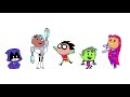 Teen Titans Go! Intro Dance party Mash up Seasons 1- 4 HD