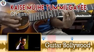 #Learn2Play ★★★ "Kaise Mujhe Tum Milgayee" (Ghajini) chords - Guitar Bollywood Lesson
