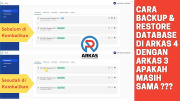 Tutorial Cara Backup dan Restore (Mengembalikan) Database ARKAS 4 Terbaru 2023