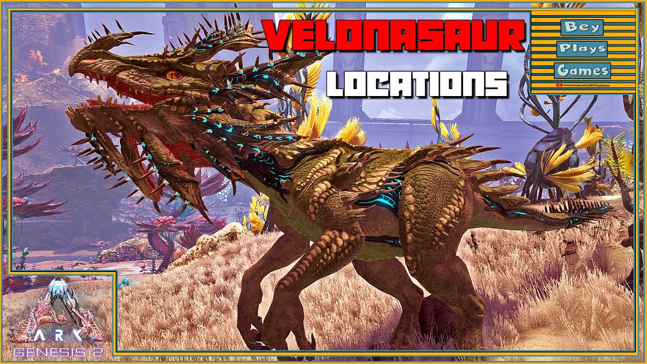 Ark Genesis 2 Velonasaur Spawn Locations The Dino Turret Is Back Youtube