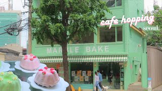 cafe hopping in seoul 🍰🇰🇷 yongsan neighborhood cafe tour |life in korea vlog