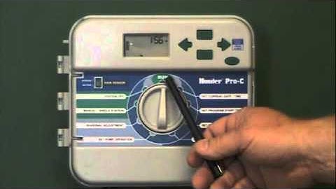 Tulsa Landscape - How to Program a Hunter Pro-C Controller