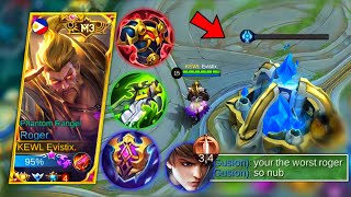 Carrying Toxic Teammate With Roger Impossible Epic Comebackintense Match Mlbb