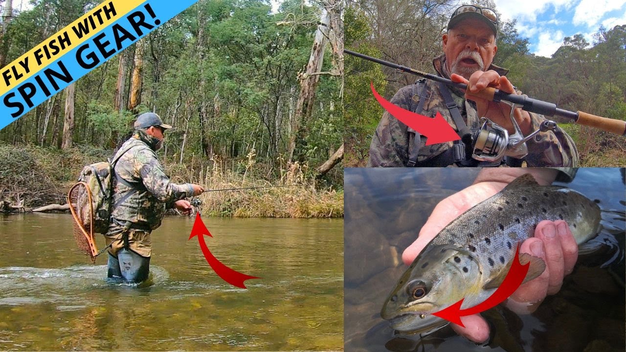 FLY FISHING WITH SPIN GEAR! An Incredibly Effective Method for Catching  More Trout 