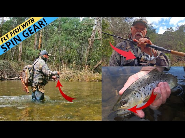 FLY FISHING WITH SPIN GEAR! An Incredibly Effective Method for Catching  More Trout 