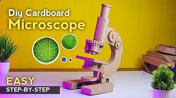DIY Cardboard Microscope: Easy Step-by-Step Guide for Kids & Beginners | #cardboardcraft #craft